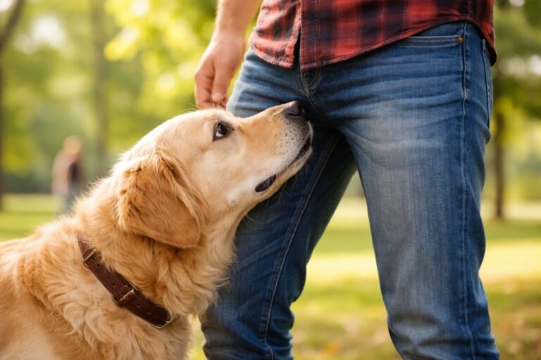 Pourquoi les chiens reniflent l'entrejambe