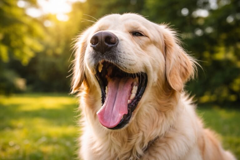 Pourquoi mon chien baille