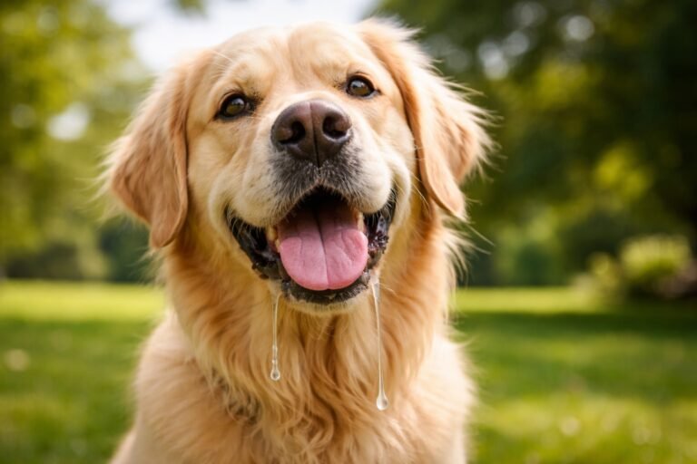 Pourquoi mon chien bave