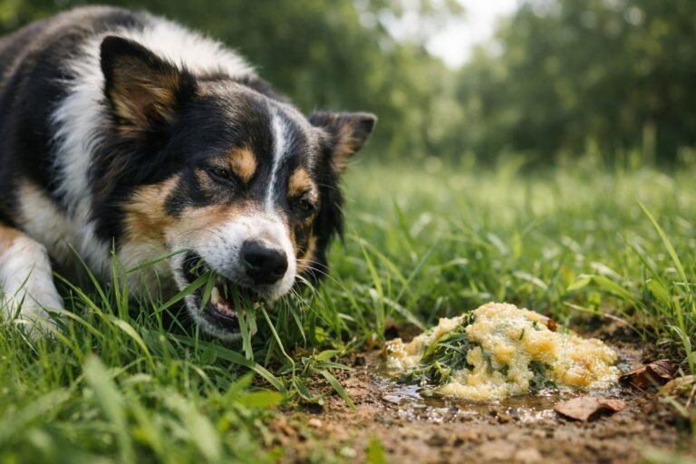 Pourquoi mon chien mange de l'herbe et se fait vomir