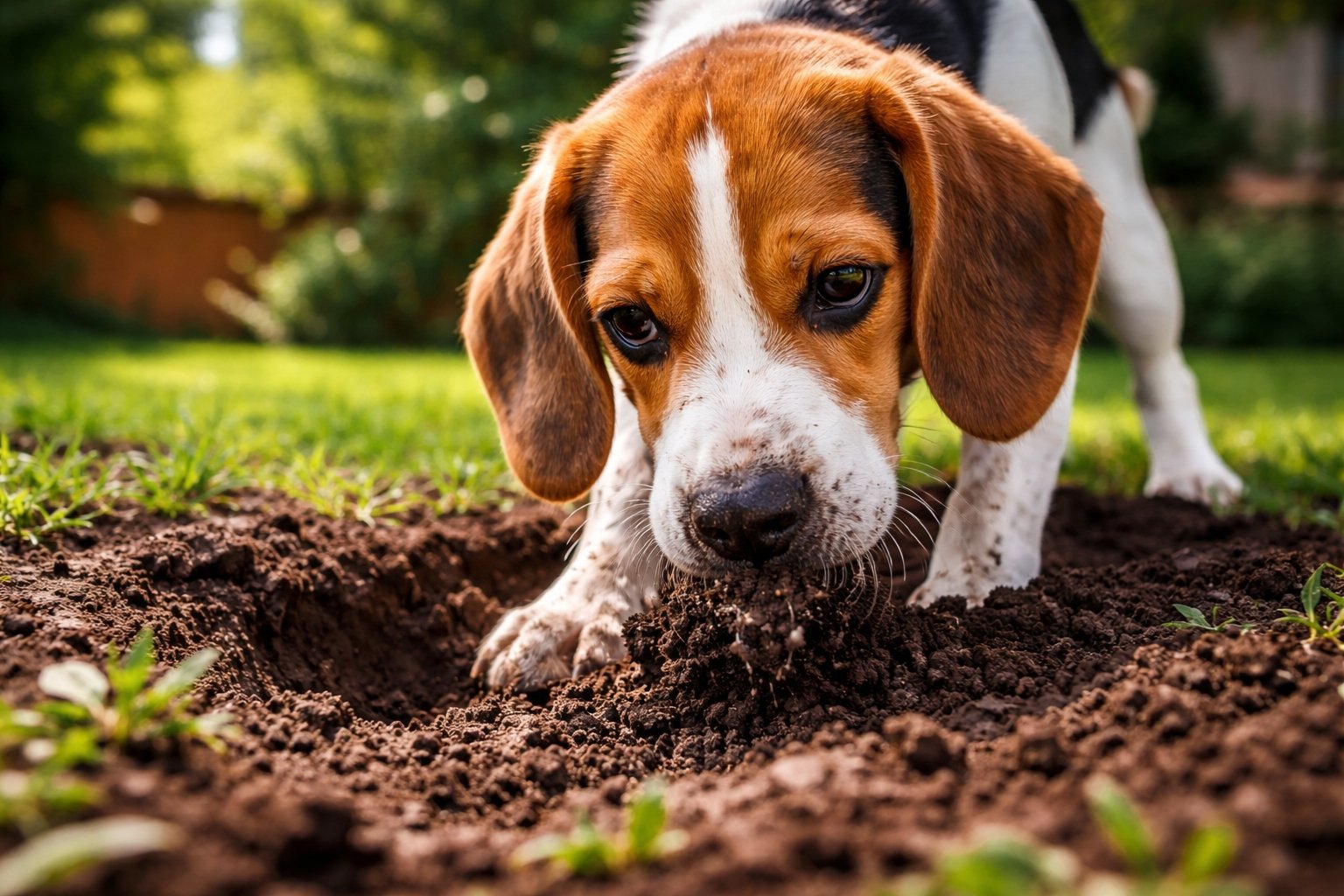 Pourquoi mon chien mange de la terre