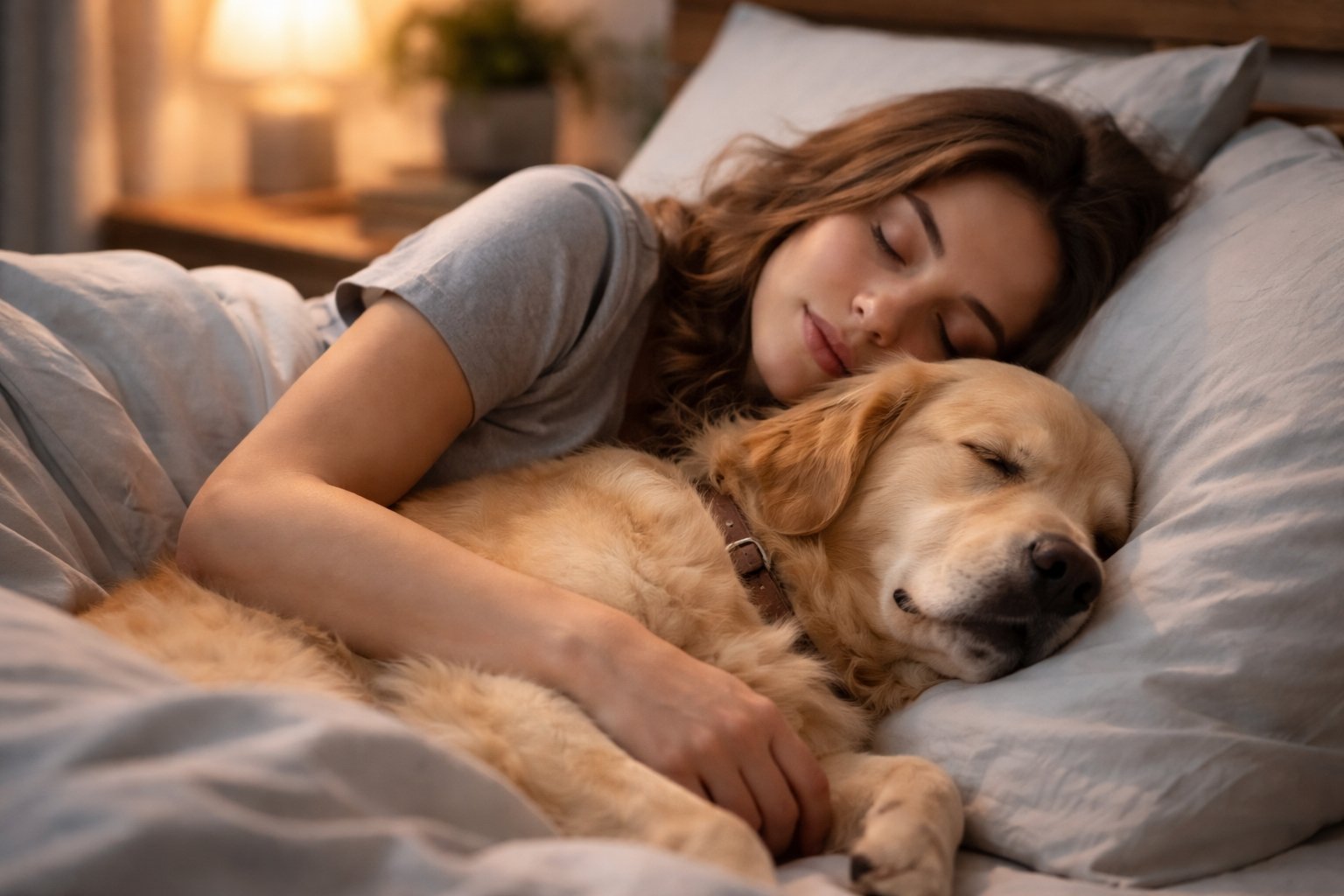 Pourquoi mon chien me colle pour dormir