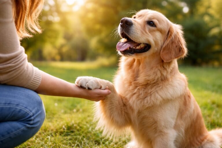 Pourquoi mon chien me donne la patte