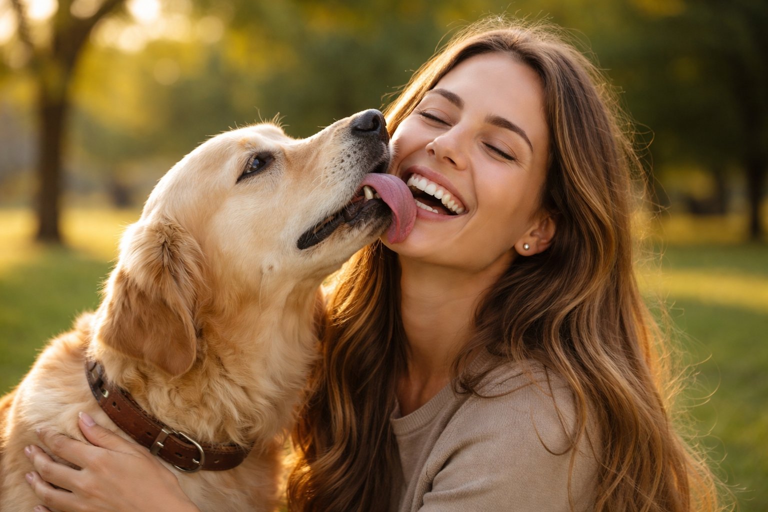 Pourquoi mon chien me lèche le visage