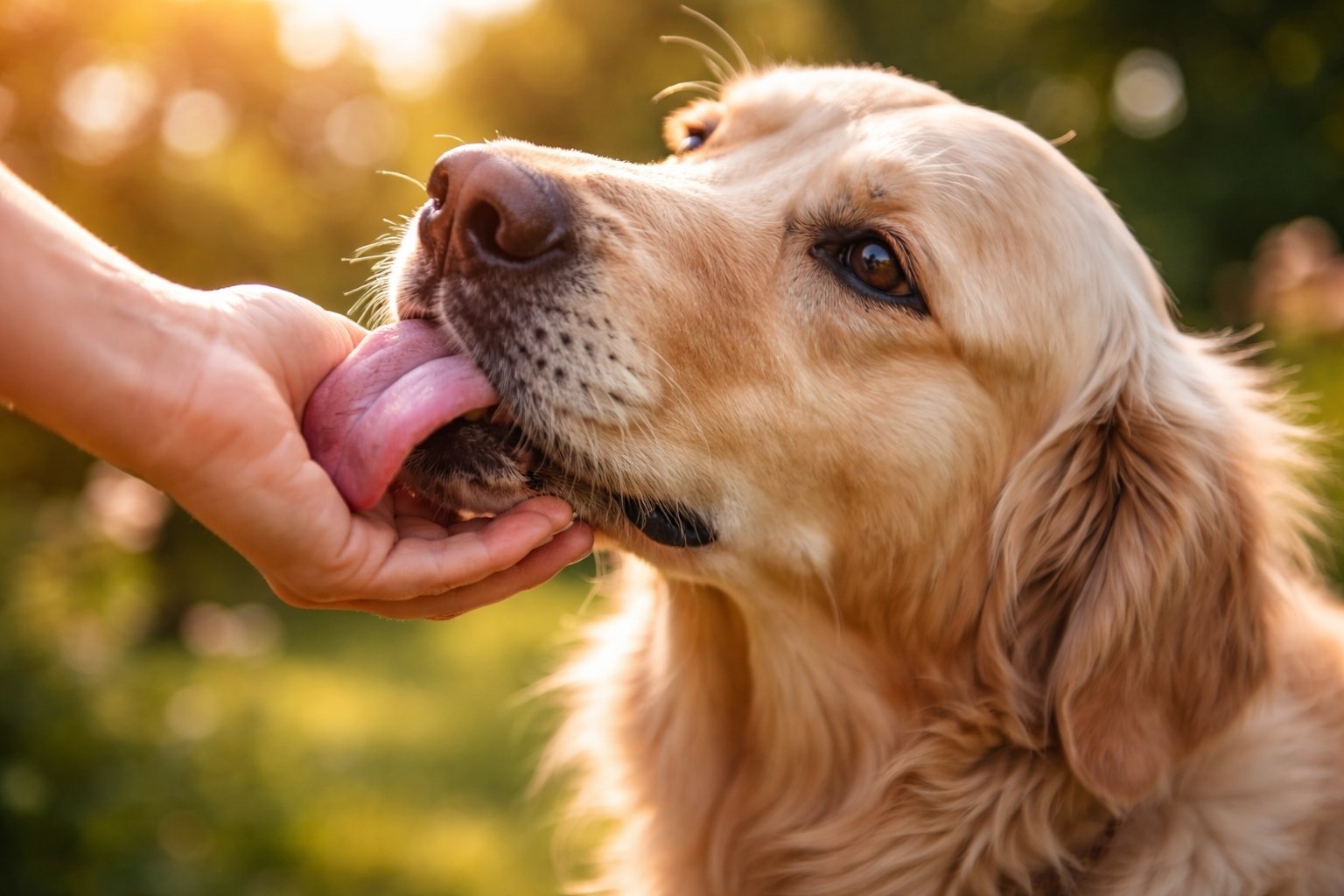 Pourquoi mon chien me lèche les mains