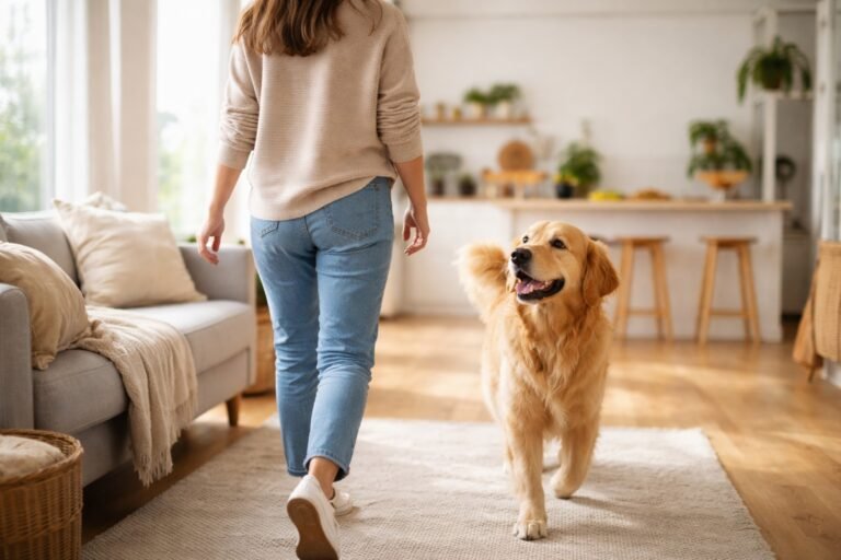 Pourquoi mon chien me suit partout