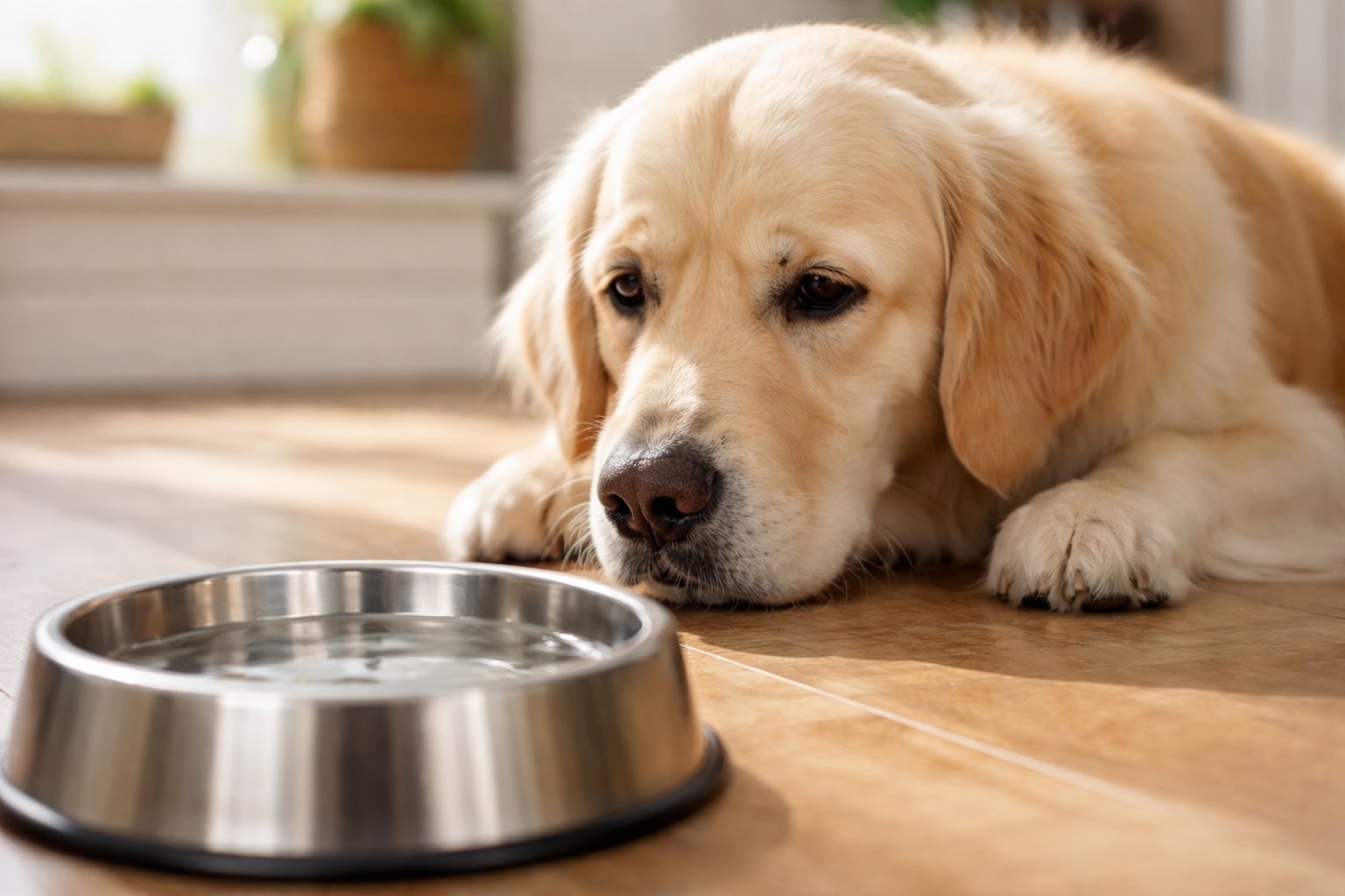 Pourquoi mon chien ne boit pas