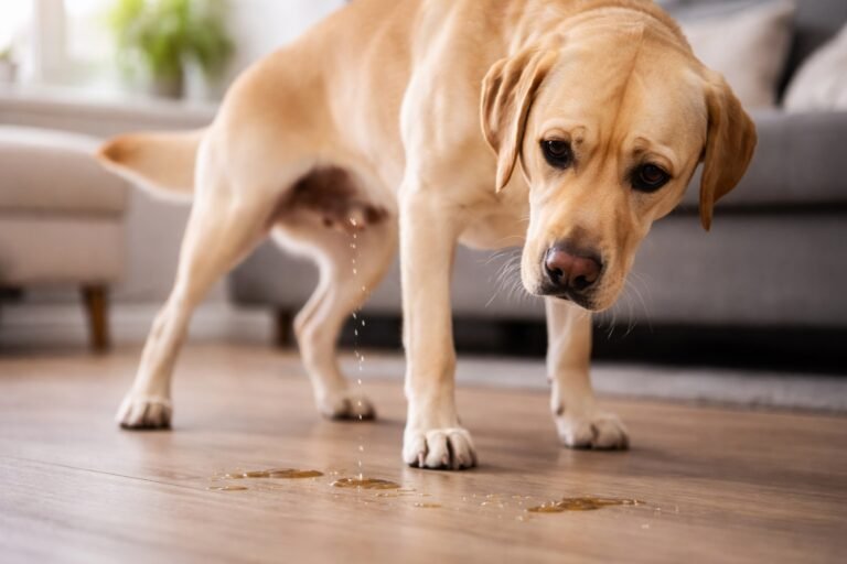 Pourquoi mon chien perd des gouttes d'urine