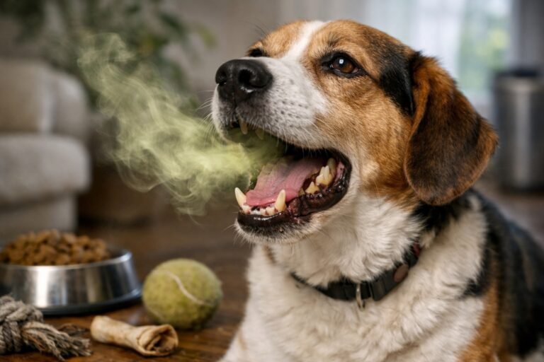 Pourquoi mon chien pue de la bouche