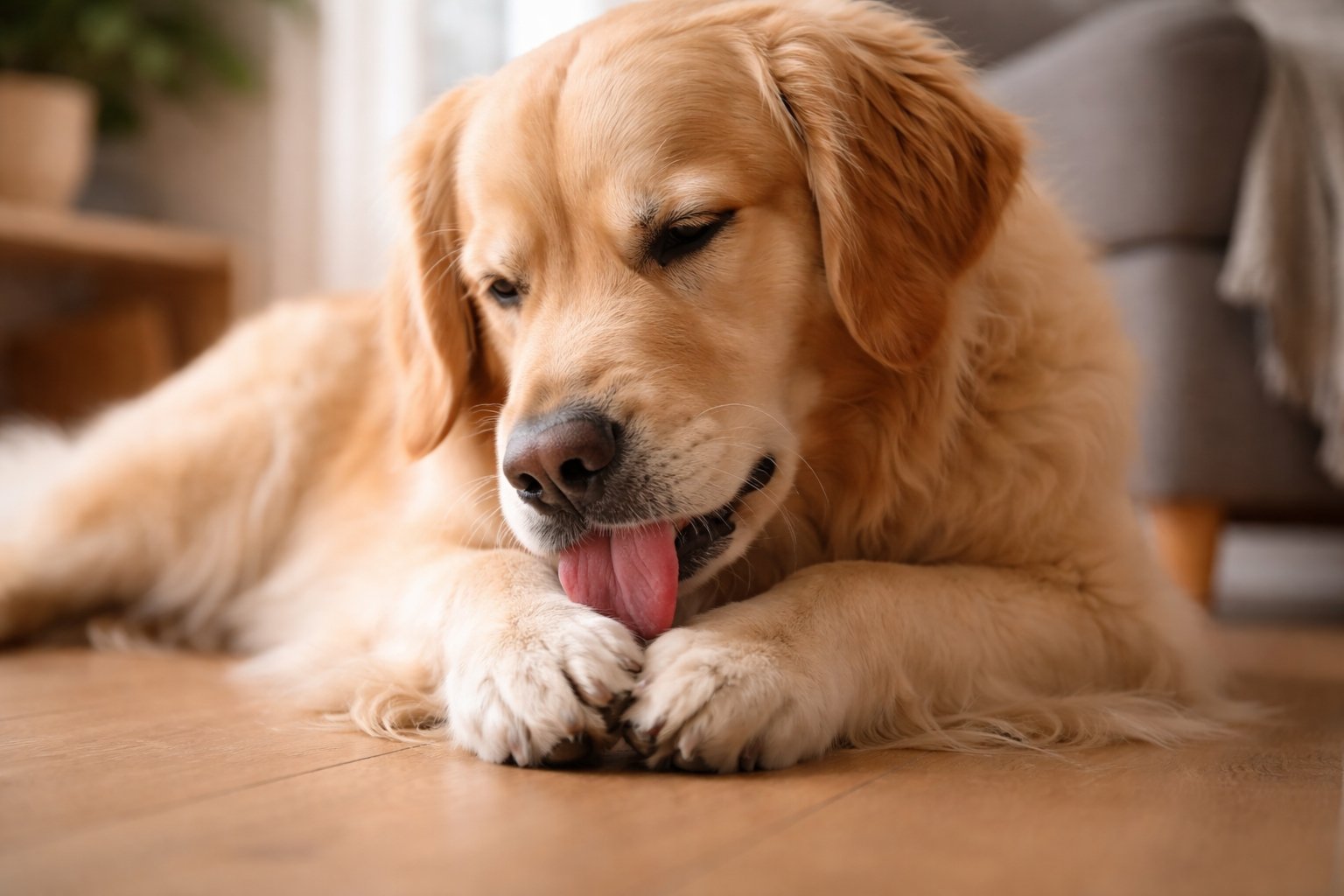 Pourquoi mon chien se lèche les pattes