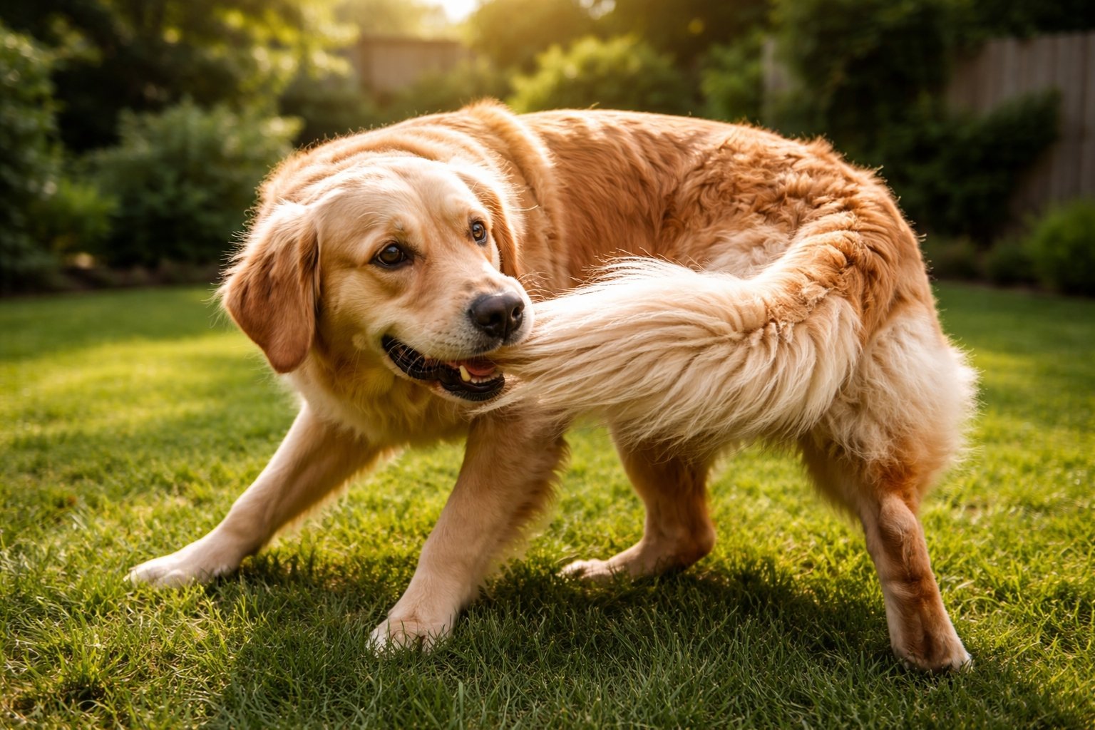 Pourquoi mon chien se mord la queue