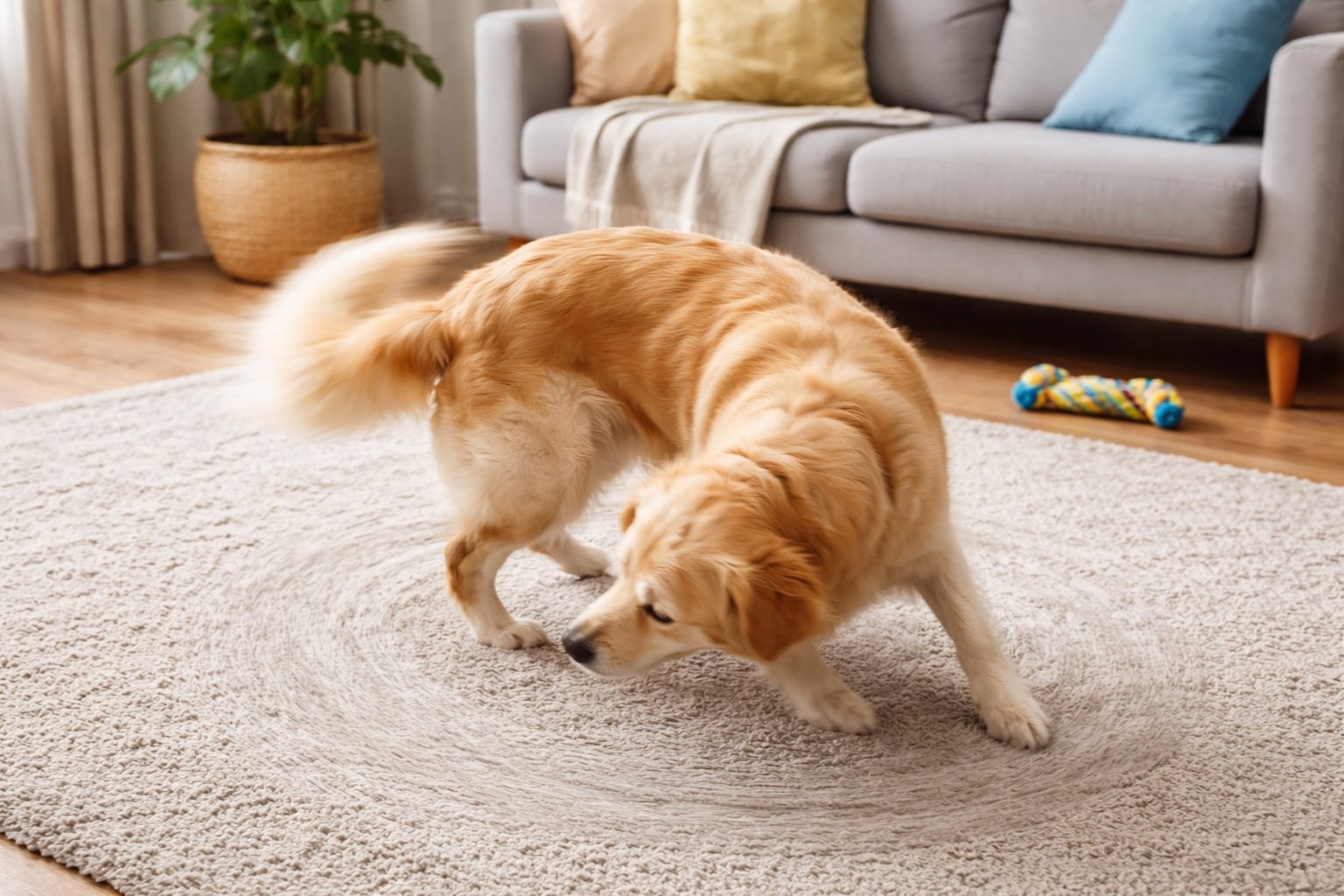 Pourquoi mon chien tourne en rond