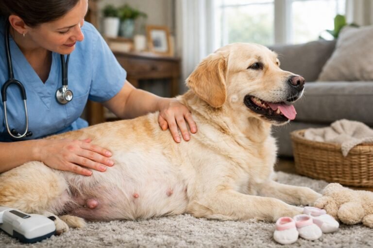 Comment savoir si ma chienne est enceinte