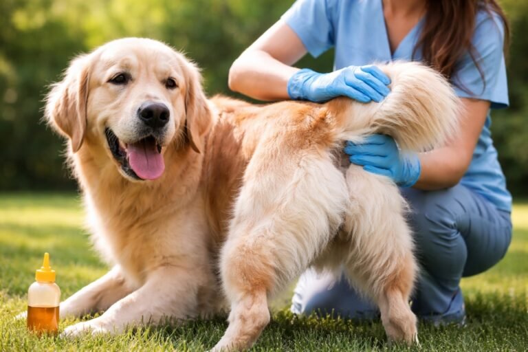 Comment vider les glandes anales de mon chien