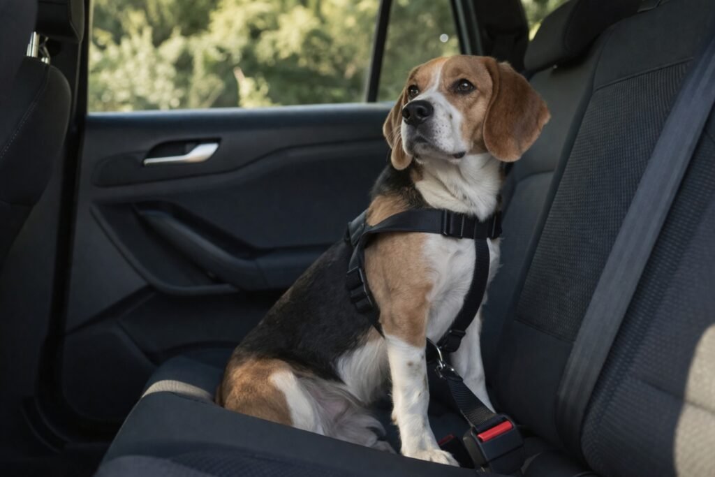 Comment attacher son chien en voiture