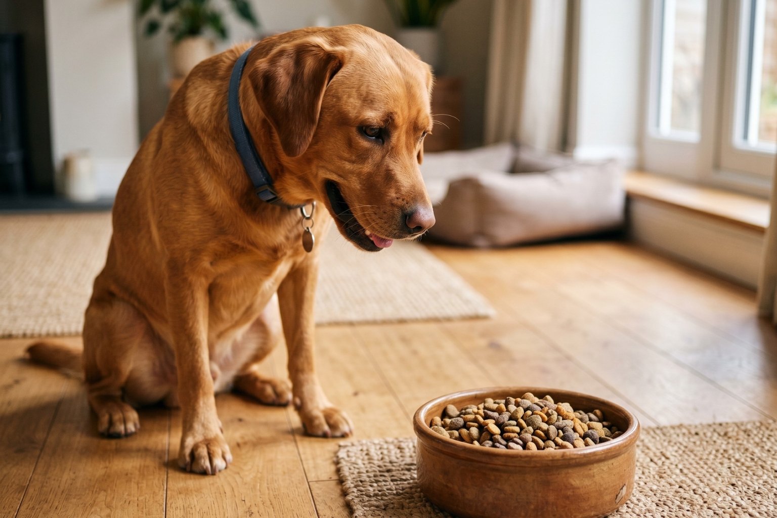 Croquettes pour chien avec dermatite atopique