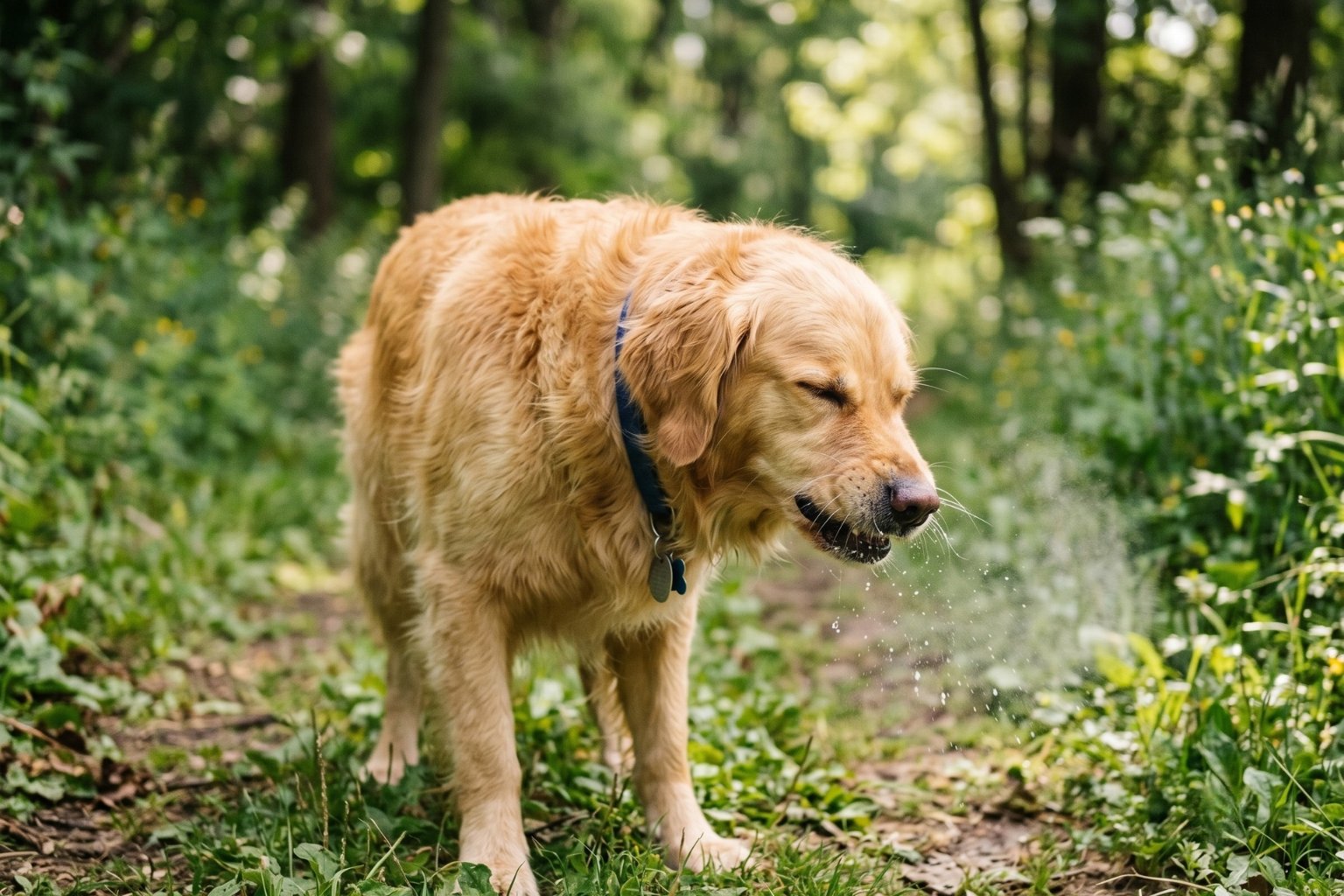 Pourquoi mon chien éternue